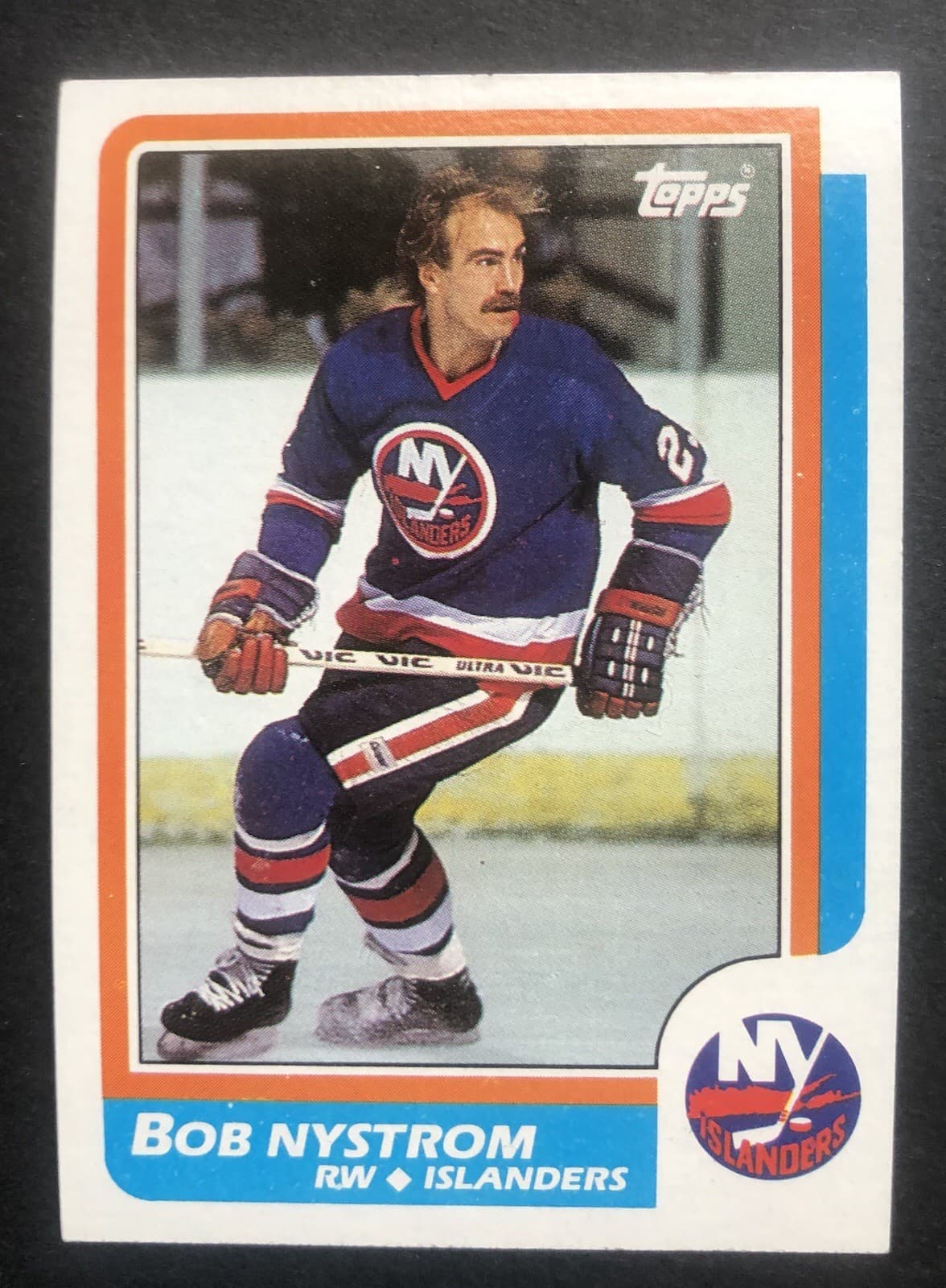 Listing photo for Bob Nystrom 1986-87 Topps Hockey Card #104 New York Islanders NHL Thor