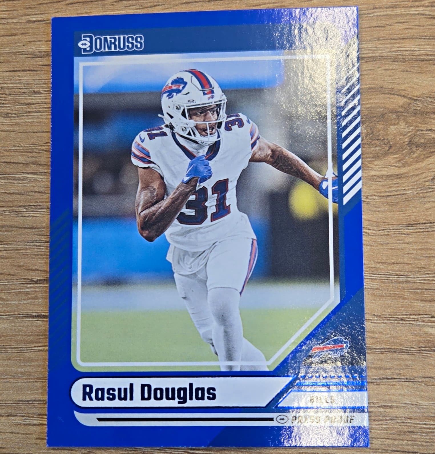 Listing photo for Panini Donruss Rasul Douglas Buffalo Bills 2024 Blue Parallel #191 NFL Card
