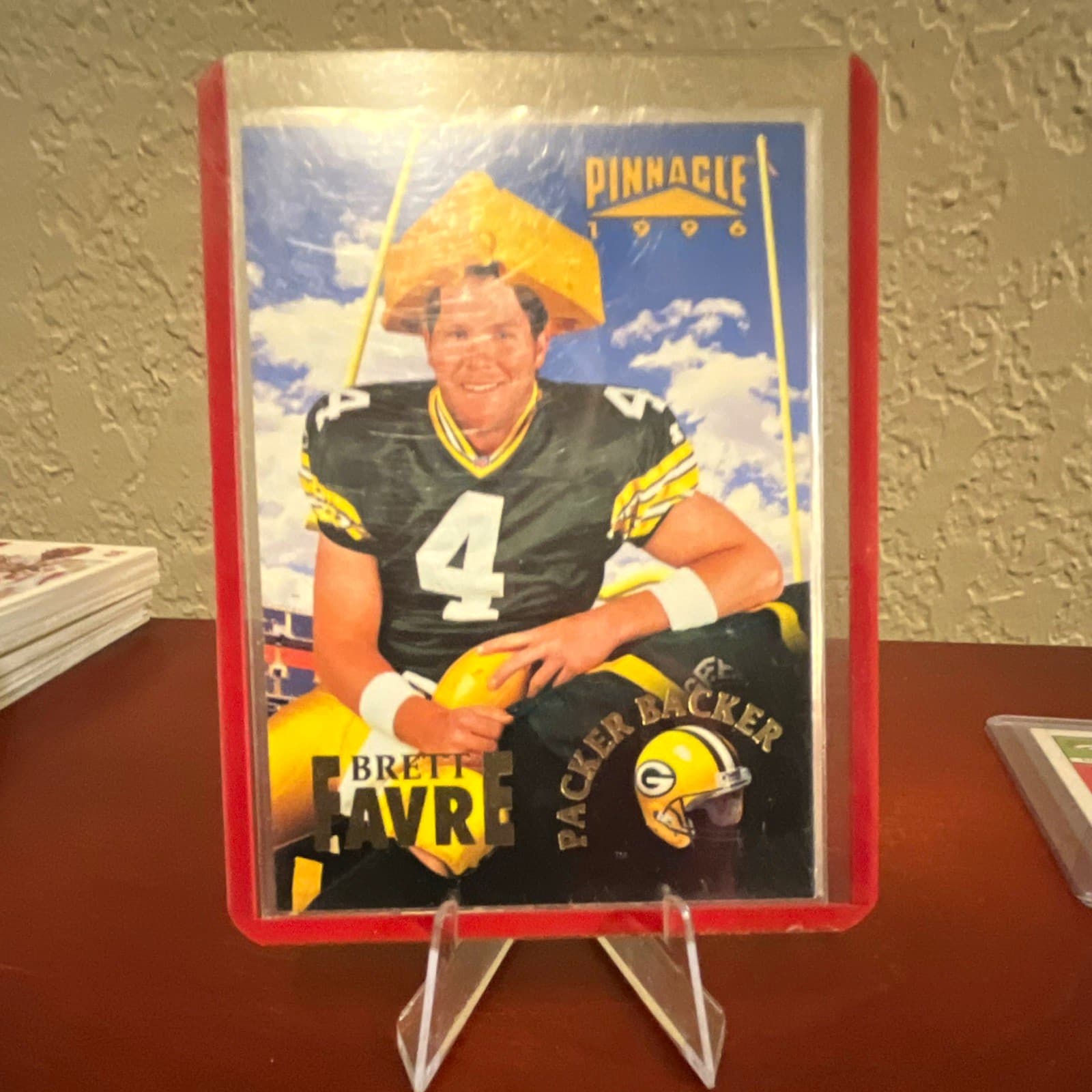 Listing photo for Pinnacle 1996 Base Set Brett Favre Green Bay Packers #200 NFL Football Card