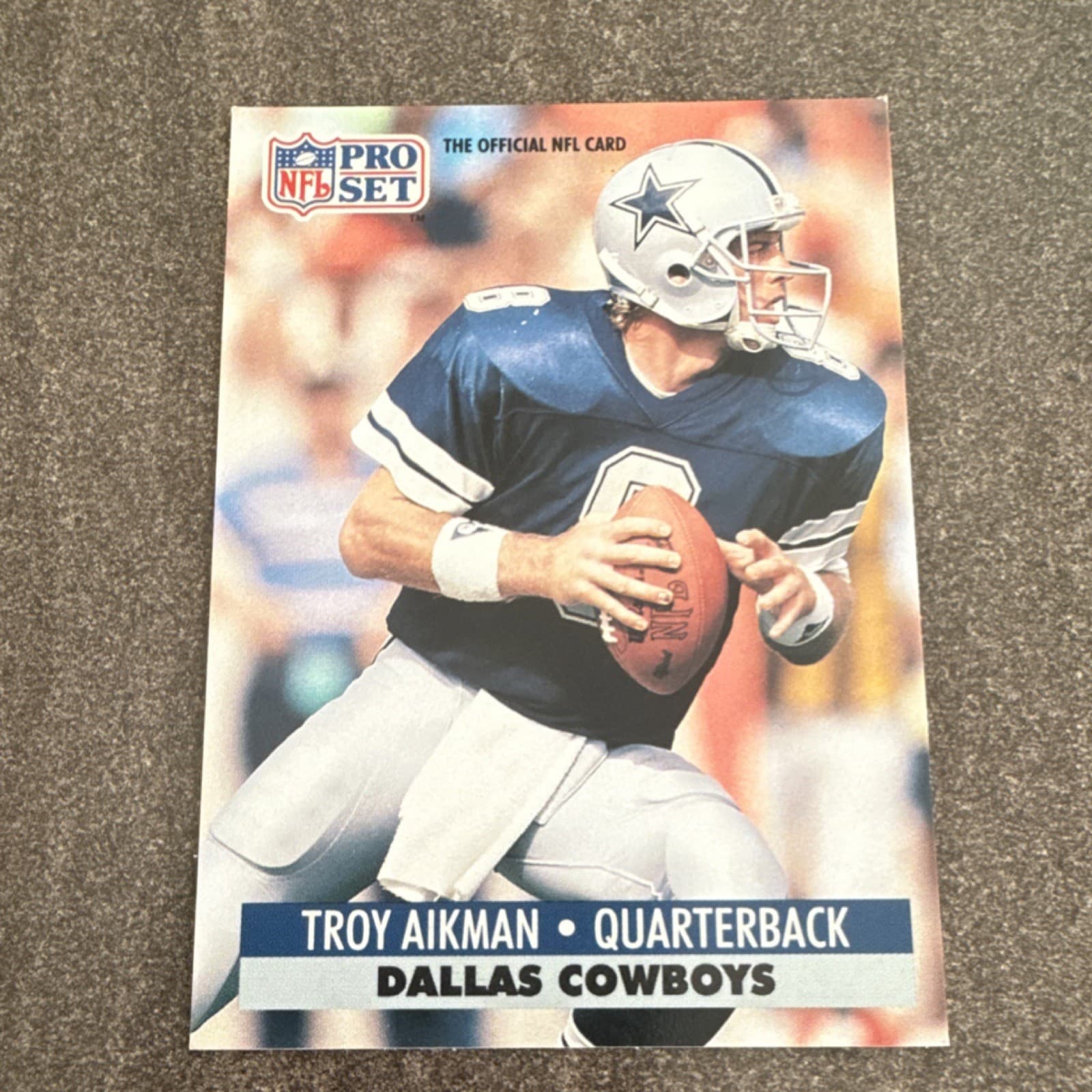 Listing photo for 1991 Pro Set Troy Aikman #128 Dallas Cowboys NFL Football Card