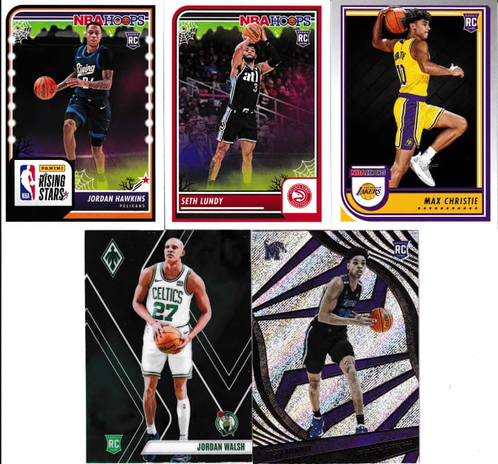 Listing photo for MIXED NBA ROOKIE 5 CARD LOT