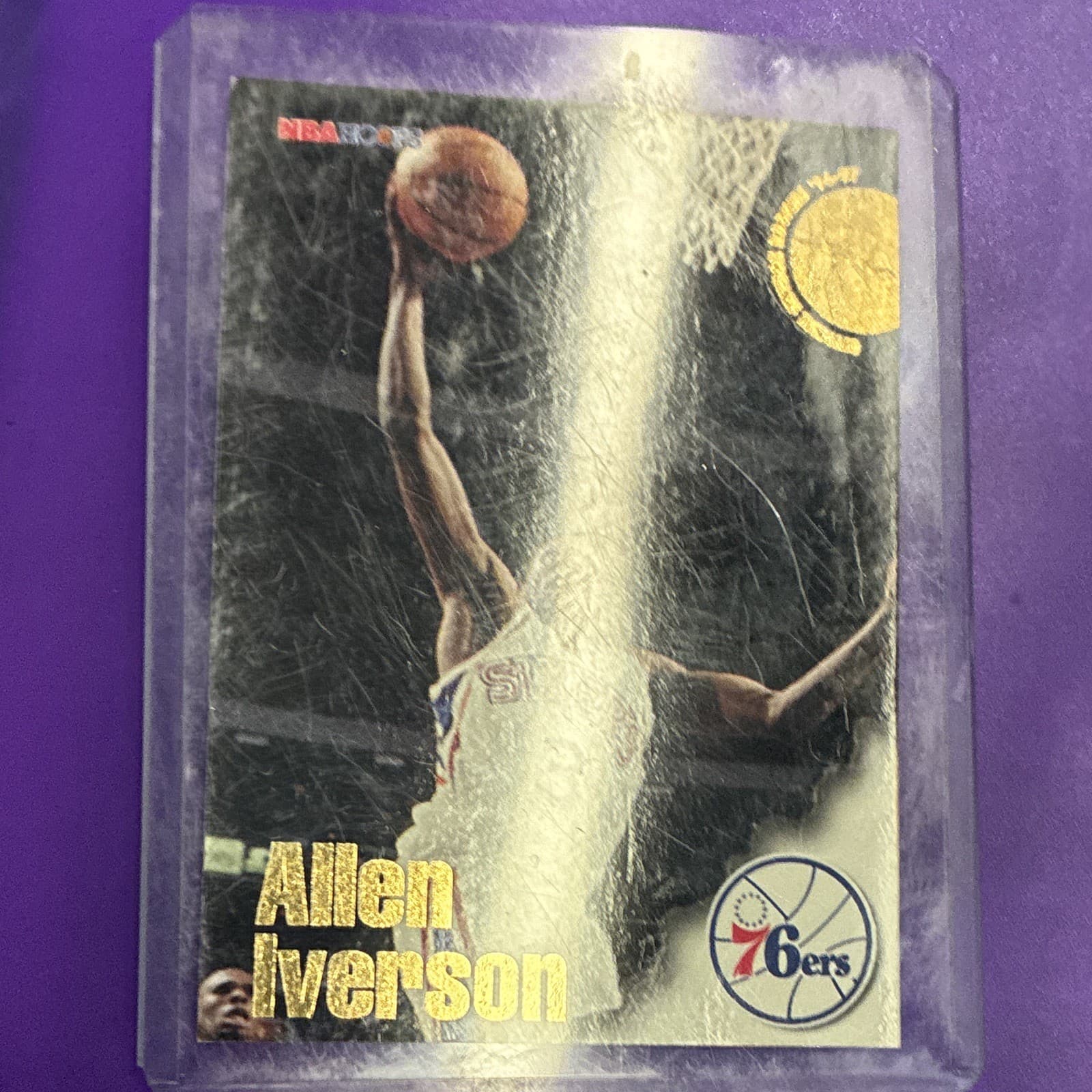 Listing photo for Fleer 1996-97 Allen Iverson Philadelphia 76ers Rookie Card #295 NBA Basketball