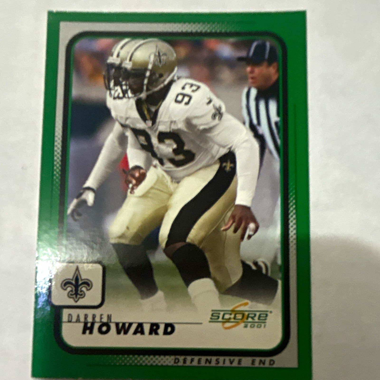 Listing photo for SCORE 2001 Score Darren Howard New Orleans Saints Base Set #125 NFL Card