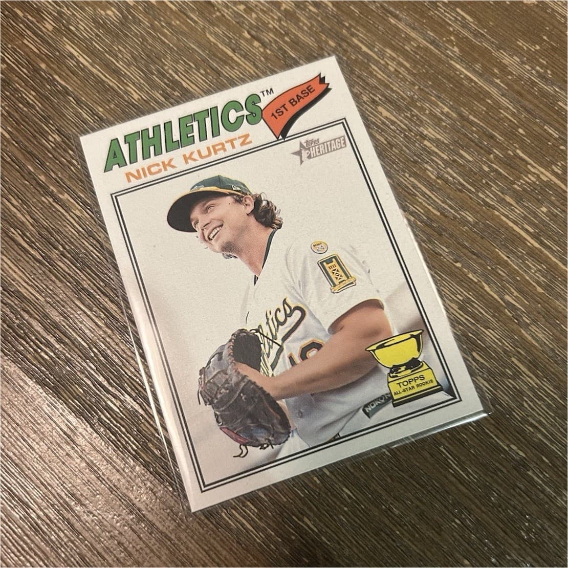 Listing photo for Nick Kurtz Athletics MLB 2025 Topps Heritage All-Star Rookie Baseball Card