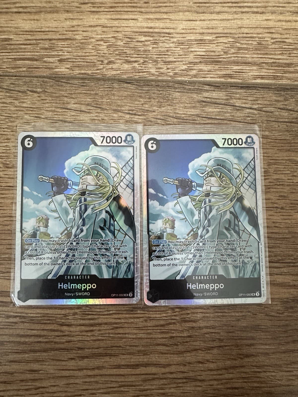 Listing photo for ONE PIECE Card Game TCG / Helmeppo OP11-092 V.1 / SR English NM