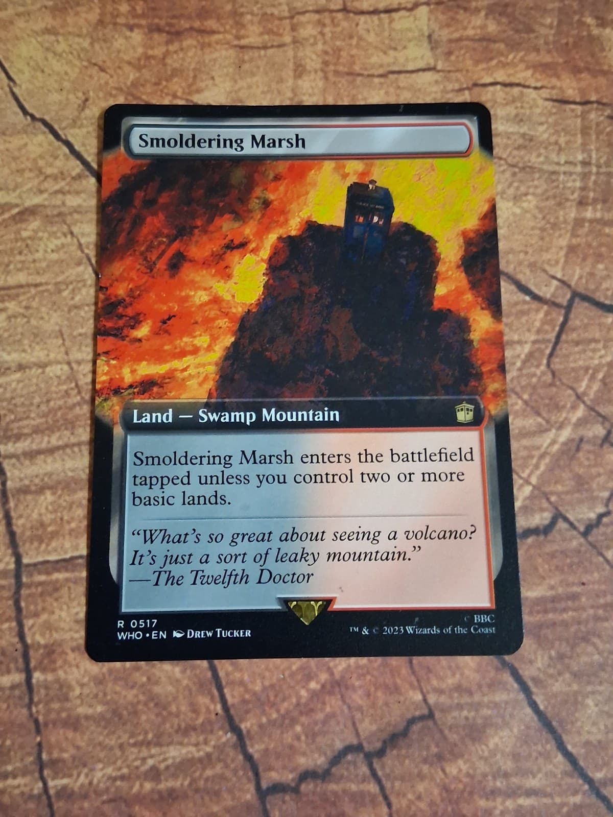 Listing photo for Smoldering Marsh (Extended Art) (Surge Foil) -Foil Near Mint MTG
