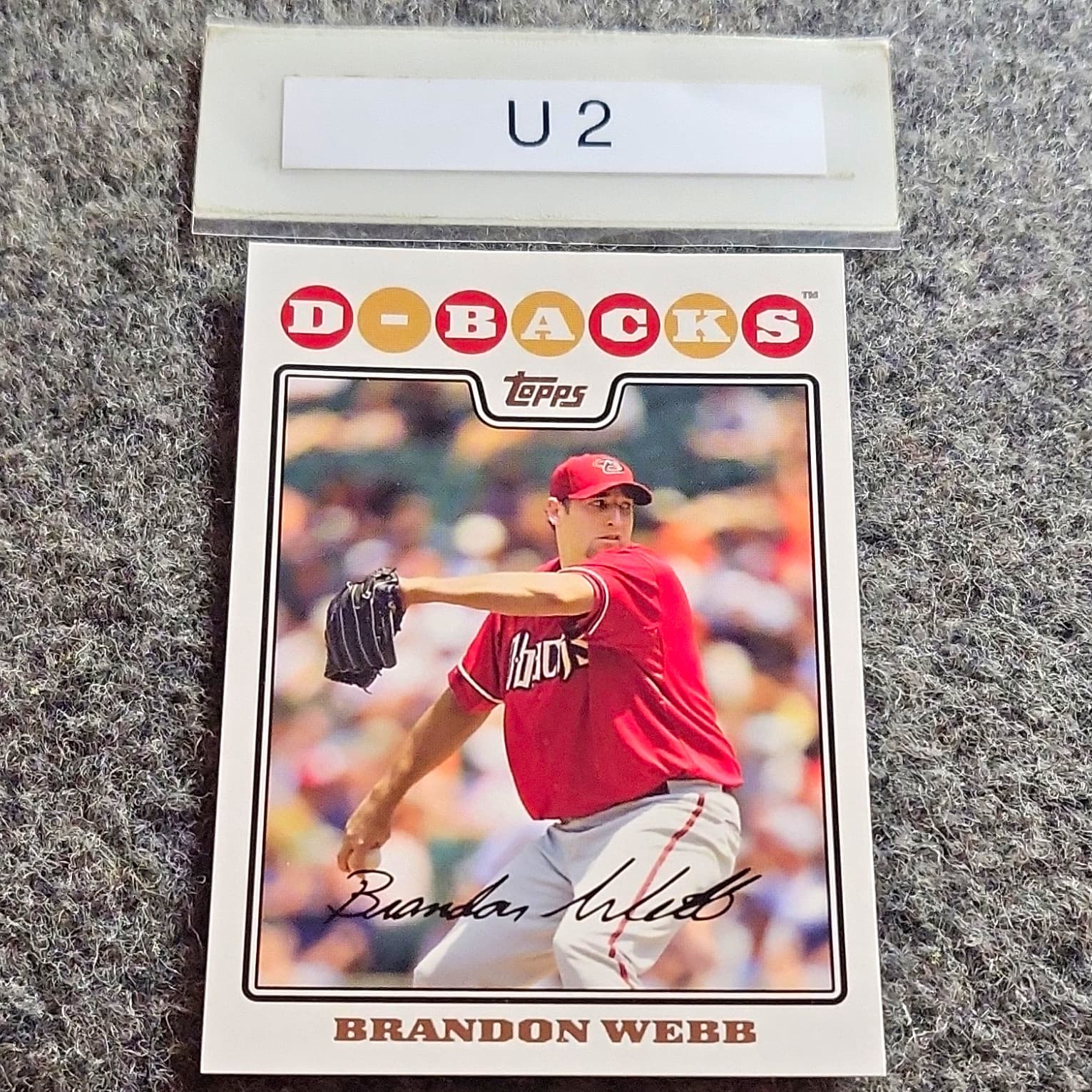 Listing photo for Topps 2008 Brandon Webb #140 Arizona Diamondbacks MLB Baseball Card