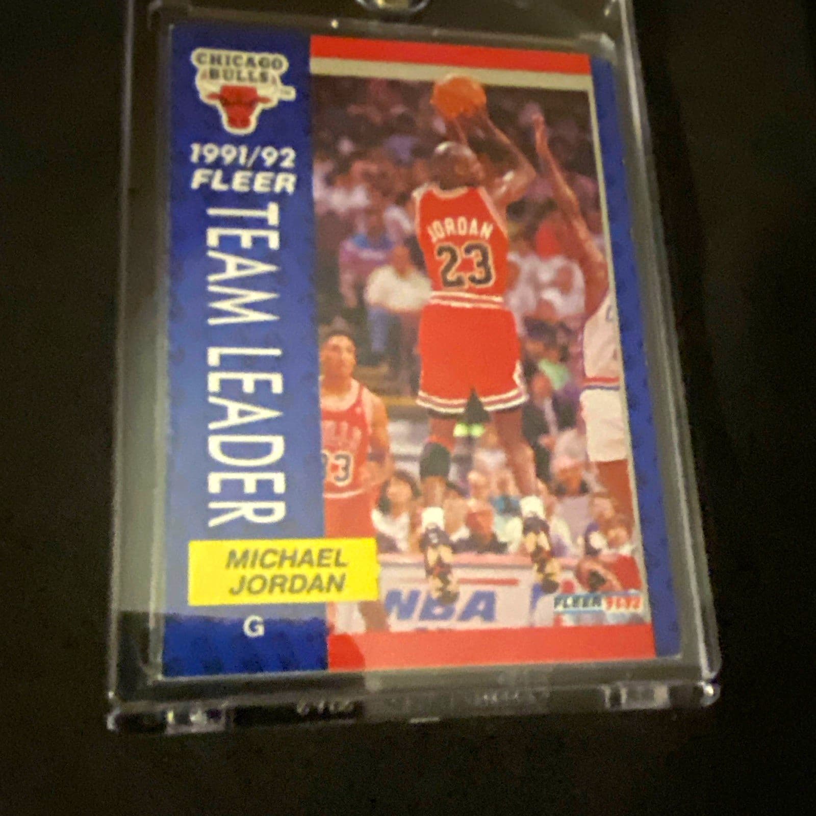 Listing photo for Fleer 1991-92 Michael Jordan Team Leaders #375 Chicago Bulls NBA Card