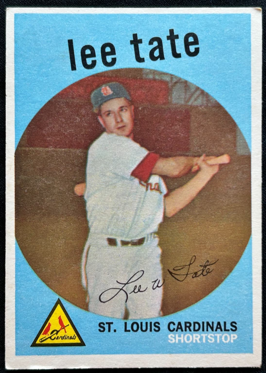 Listing photo for 1959 Topps #544 LEE TATE St. Louis Cardinals MLB baseball card EX