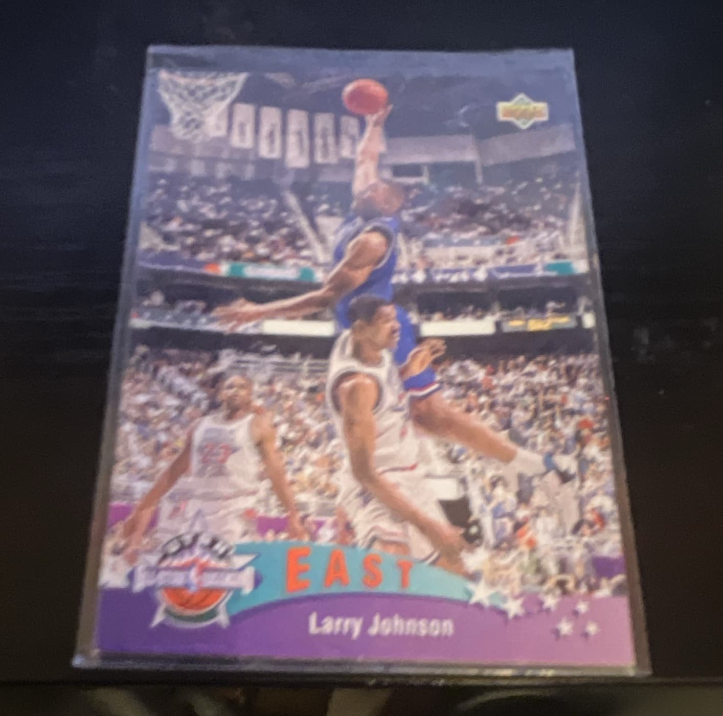 Listing photo for NBA Hoops Larry Johnson Charlotte Hornets East All-Star #423 Vintage Card