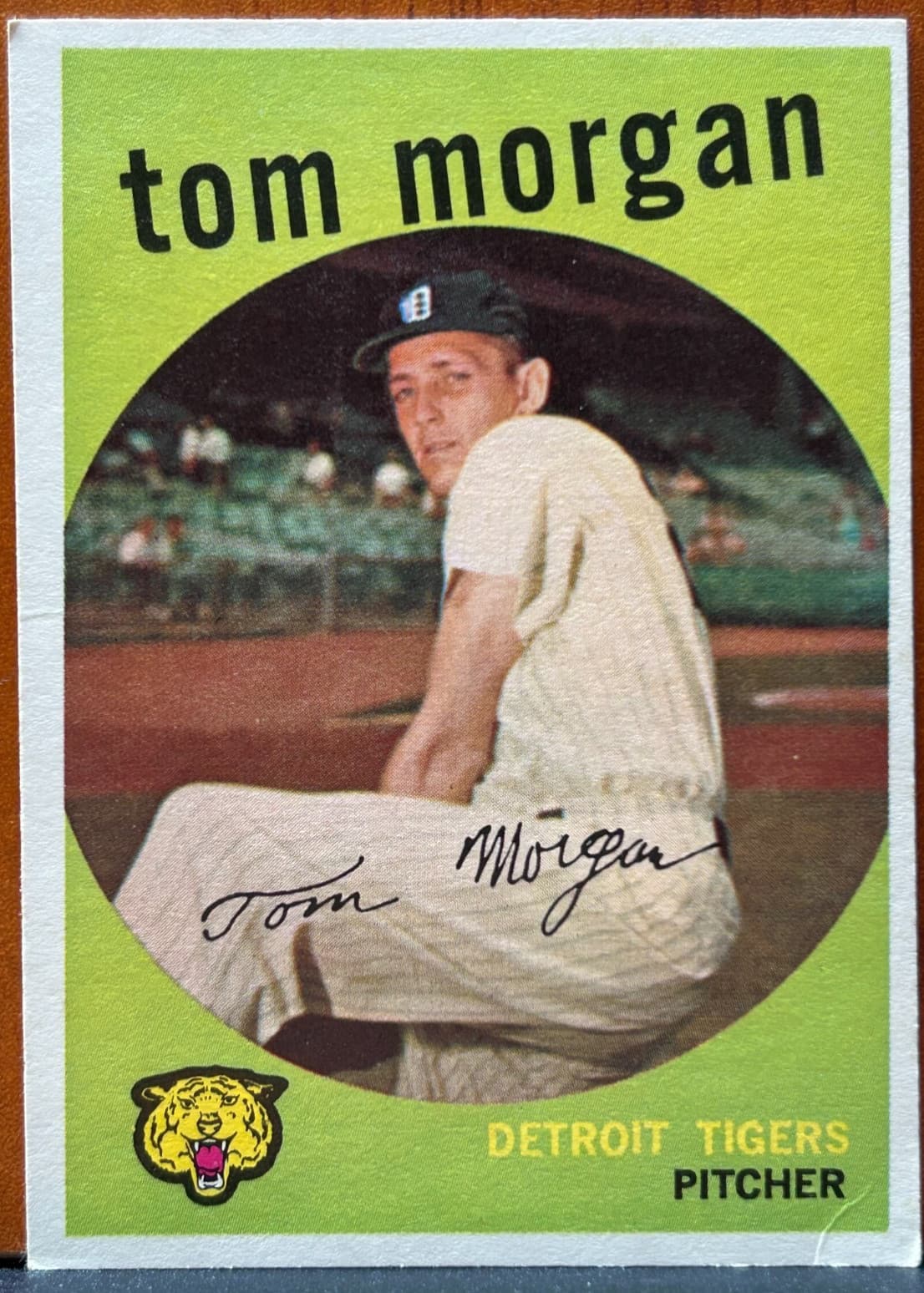 Listing photo for 1959 Topps #545 TOM MORGAN Detroit Tigers MLB baseball card EX