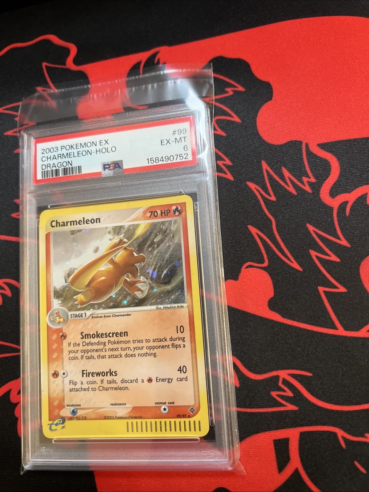 Listing photo for 2003 Pokémon EX Charmeleon #99 EX Dragon Holo