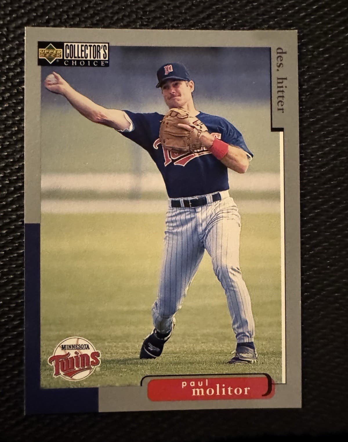 Listing photo for Upper Deck Collector's Choice Paul Molitor Twins #160 1998 MLB Baseball Card