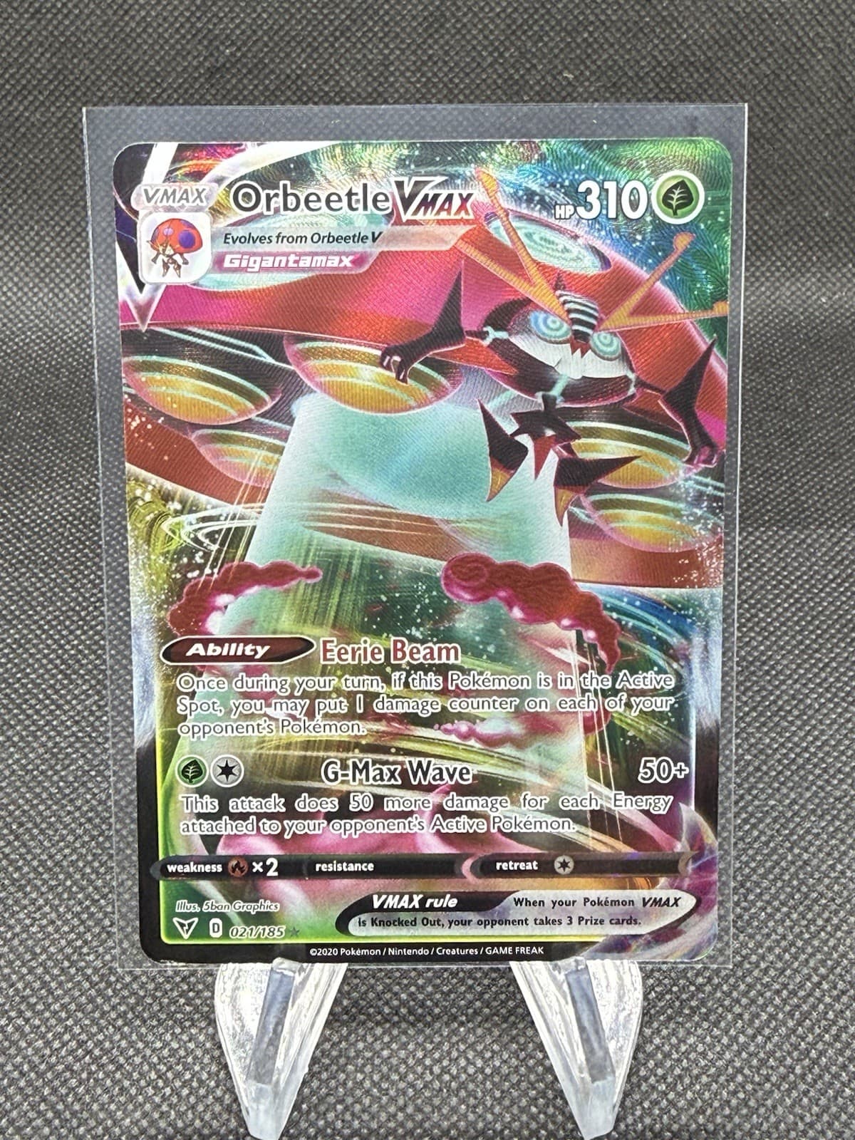 Listing photo for Orbeetle VMAX 021/185 Ultra Rare Vivid Voltage Pokemon Card NM