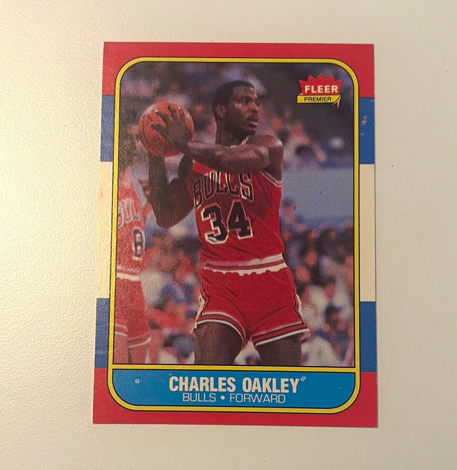 Listing photo for Fleer 1986-87 Charles Oakley #81 Rookie Chicago Bulls NBA Basketball Card