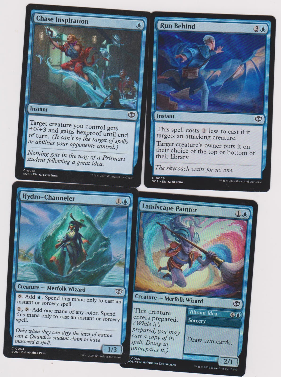Listing photo for MERFOLK WIZARD-40 CARDS -SECRETS O STRIXHAVEN N-MINT MTG MAGIC FOIL MN-14 GRÉBU