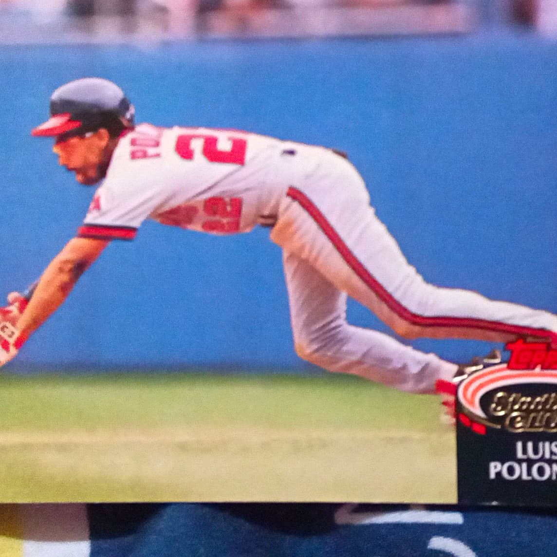 Listing photo for Topps Luis Polonia California Angels MLB Baseball Sports Trading Card