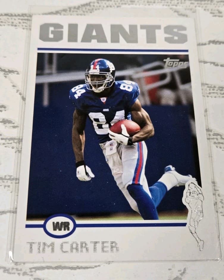 Listing photo for 2004 Topps NFL Football Card New York Giants Tim Carter #93