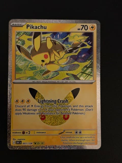 Listing photo for Pikachu 30th Celebration - 051/128 (29/30)