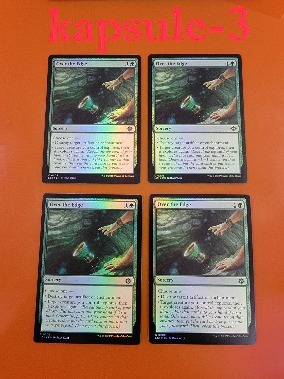 Listing photo for 4x Over the Edge | FOIL | Lost Caverns of Ixalan | MTG MAGIC CARDS