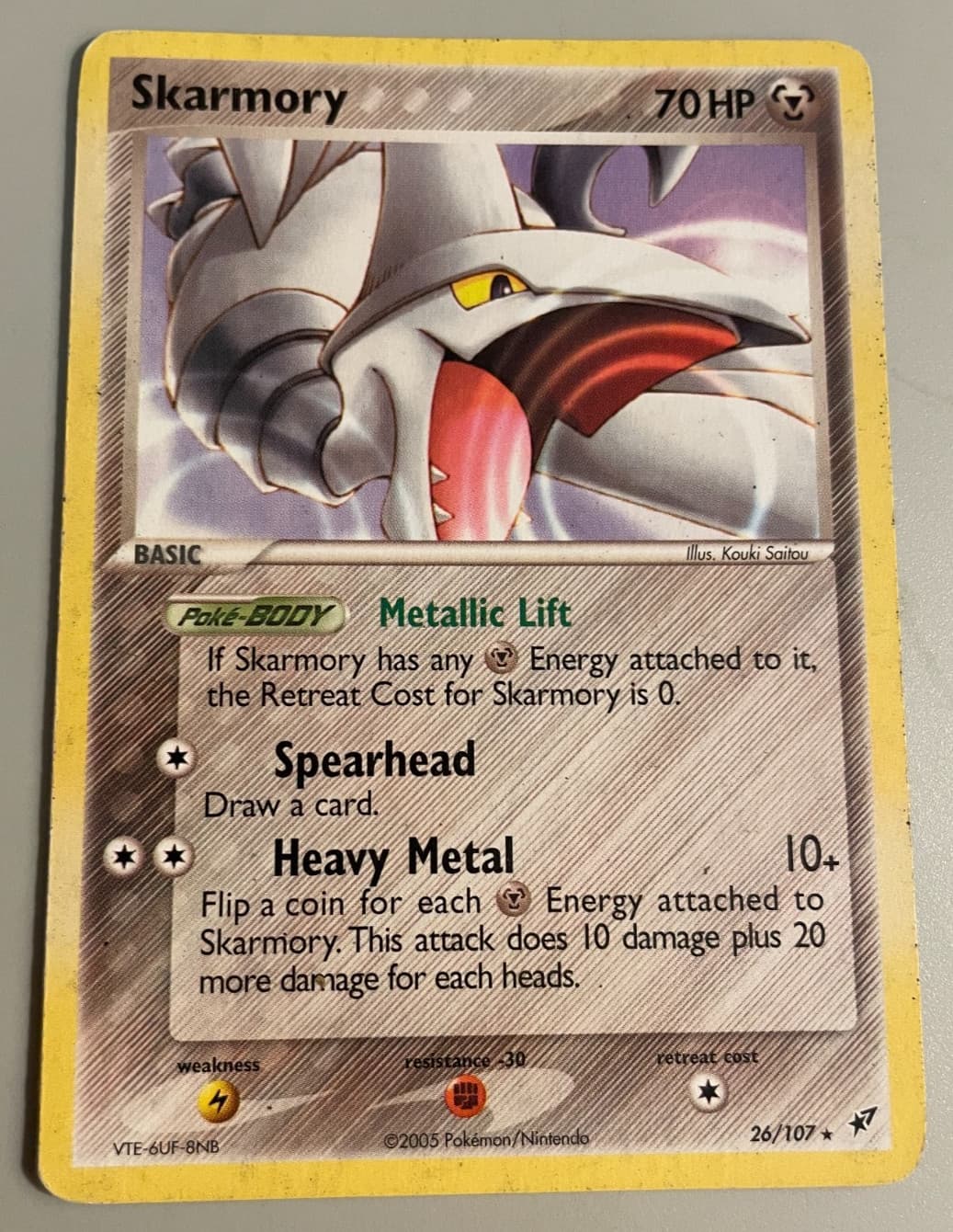 Listing photo for Skarmory 26/107 Deoxys 2005 Regular Rare