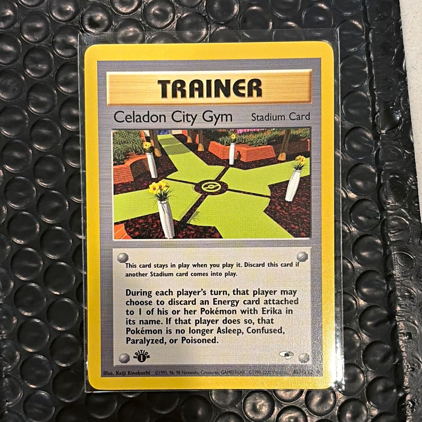 Listing photo for Mint/NM+ Celadon City Gym 107/132 Uncommon 1st Edition EN 1999