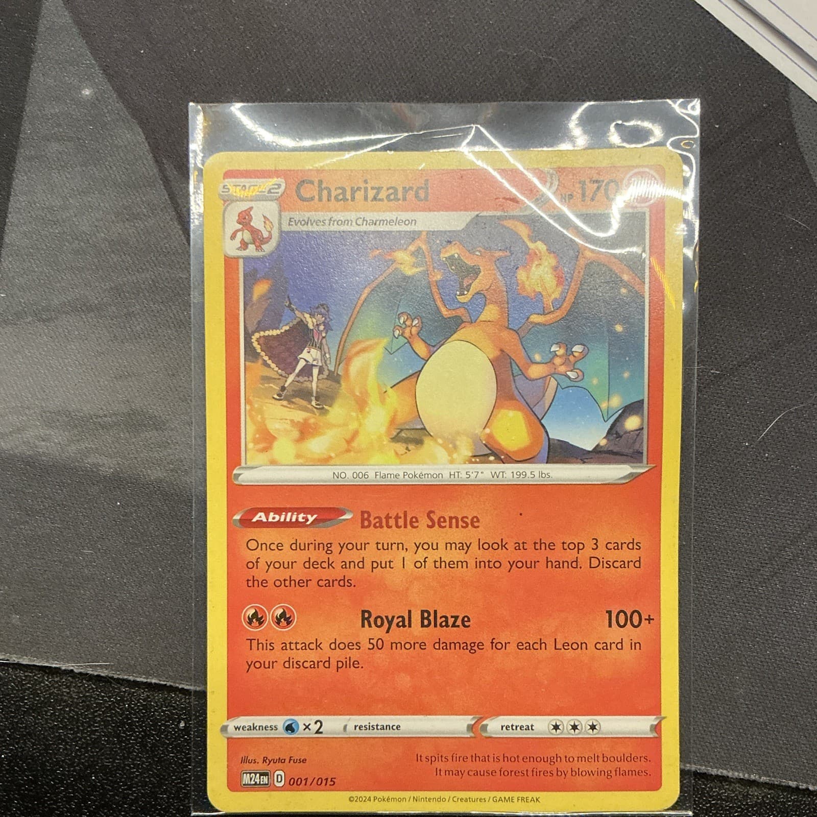 Listing photo for Charizard 001/015 McDonald's 2024 Regular