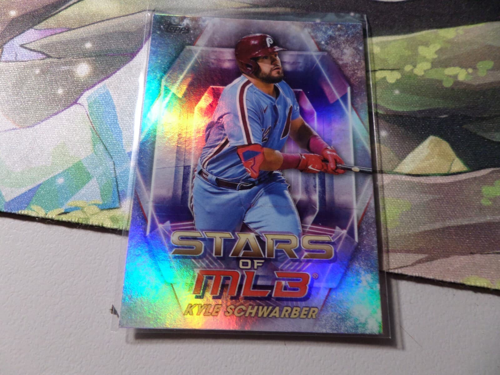Listing photo for 2023 Topps Chrome Baseball Kyle Schwarber Stars of MLB Card #SMLB-53