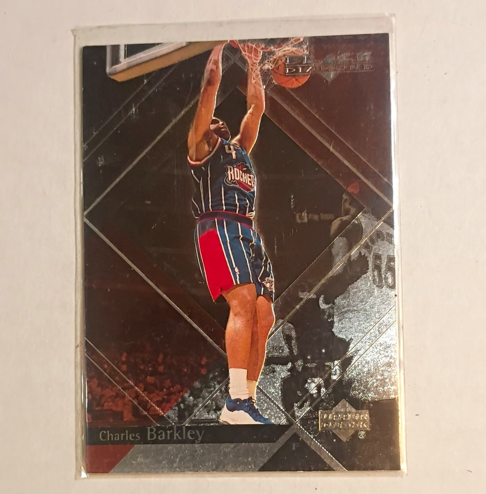 Listing photo for Upper Deck 1999-00 Black Diamond Charles Barkley #29 Rockets NBA Base Set Card