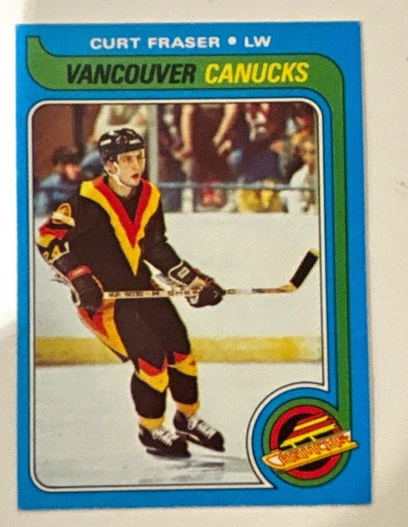 Listing photo for Topps 1979-80 Curt Fraser - Vancouver Canucks NHL Hockey Card