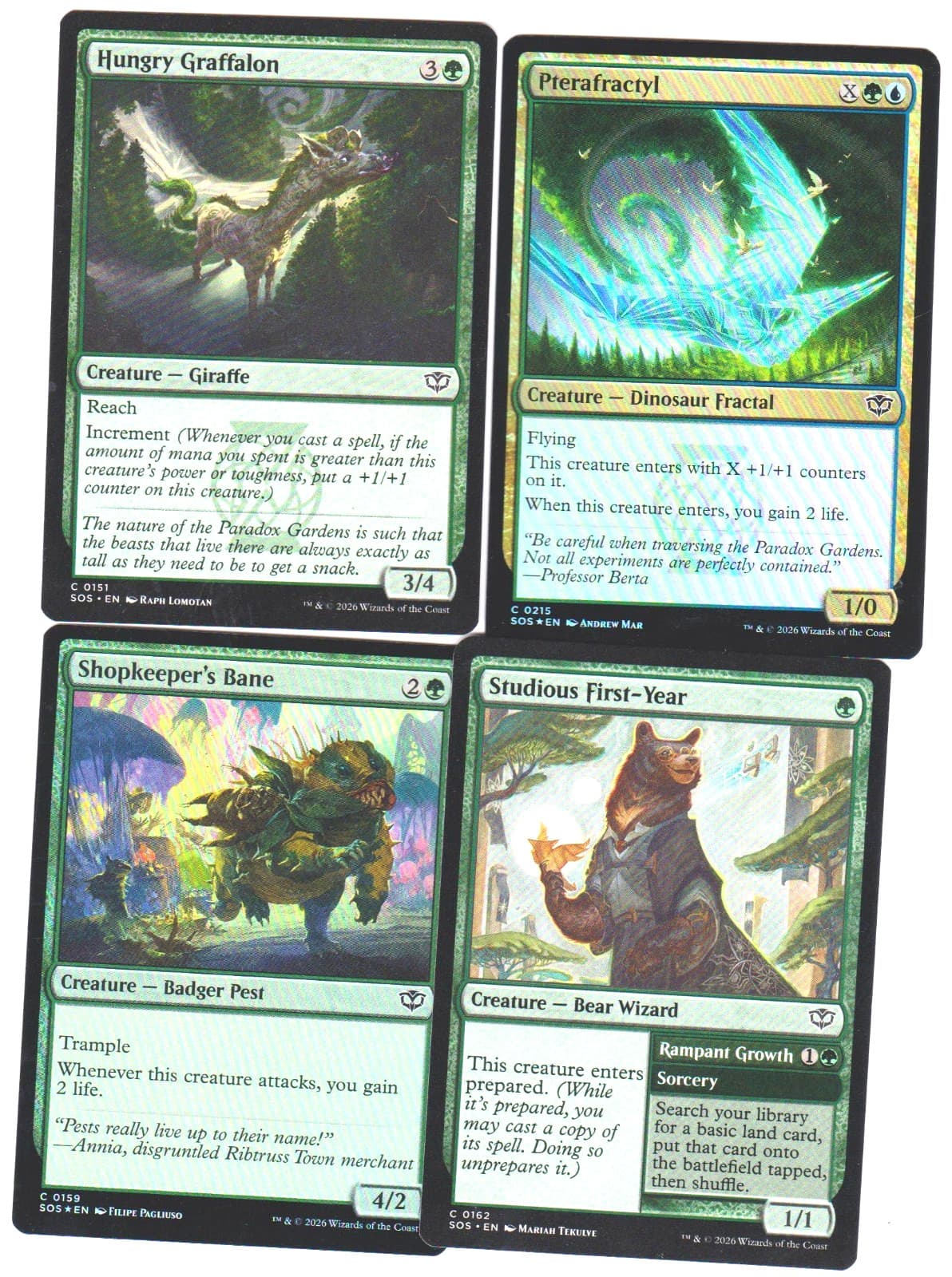 Listing photo for ANIMAL PESTS-40 CARDS -SECRETS O STRIXHAVEN N-MINT MTG MAGIC FOIL MN-13 GRÉBU