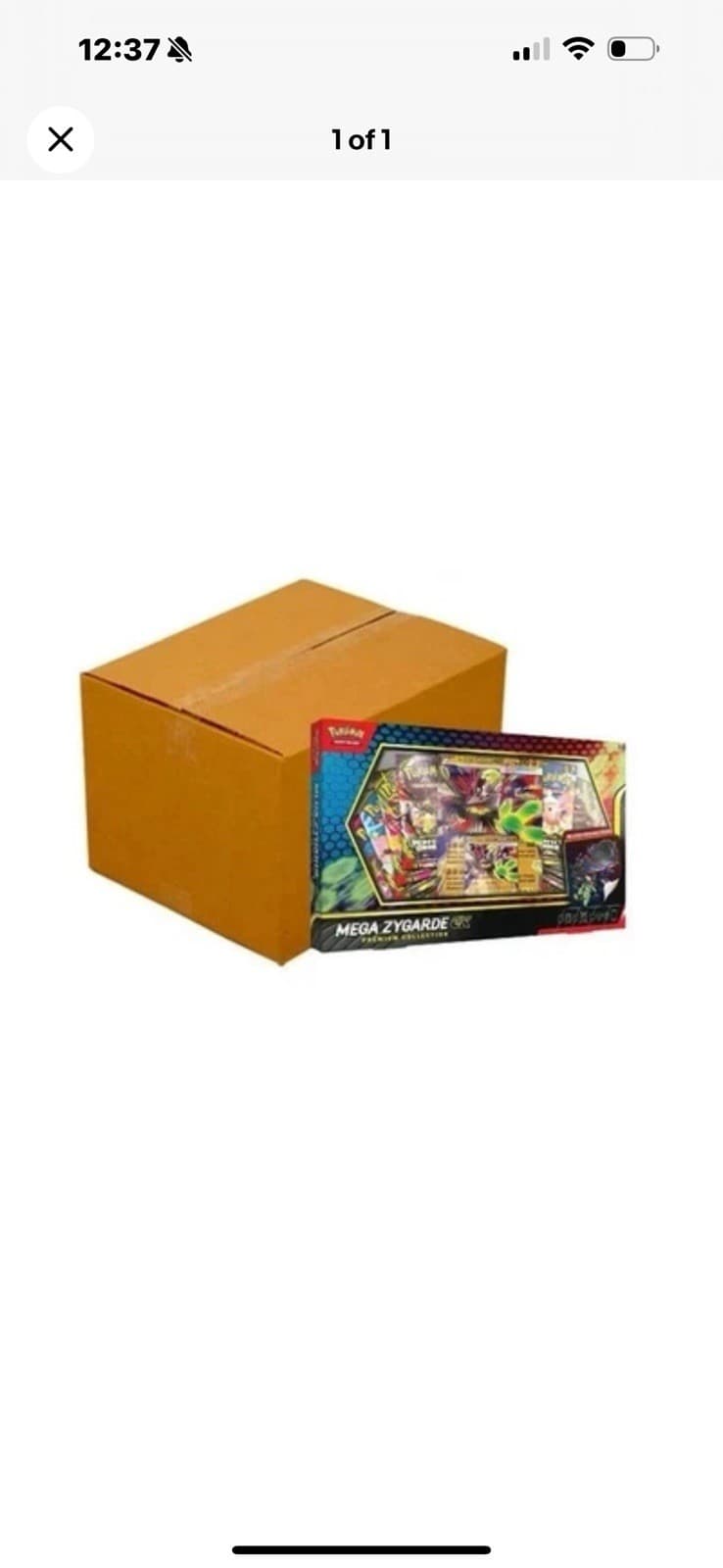 Listing photo for Factory Sealed Mega Zygarde Ex Box (6 Boxes)