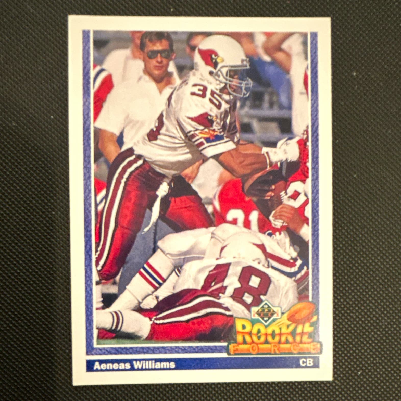 Listing photo for Upper Deck Rookie Force Aeneas Williams #630 Phoenix Cardinals NFL 1991 Card