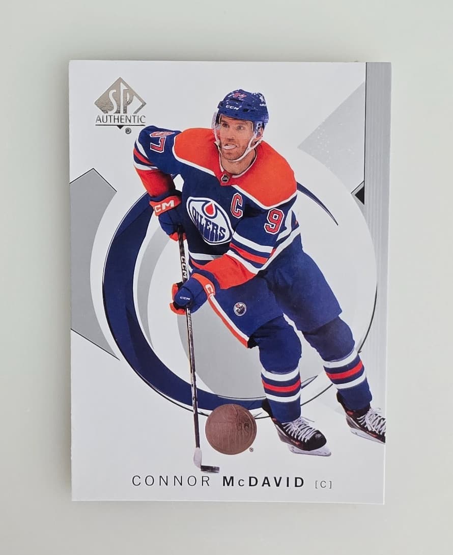 Listing photo for SP AUTHENTIC 2024-2025 CONNOR MCDAVID NHL HOCKEY CARD