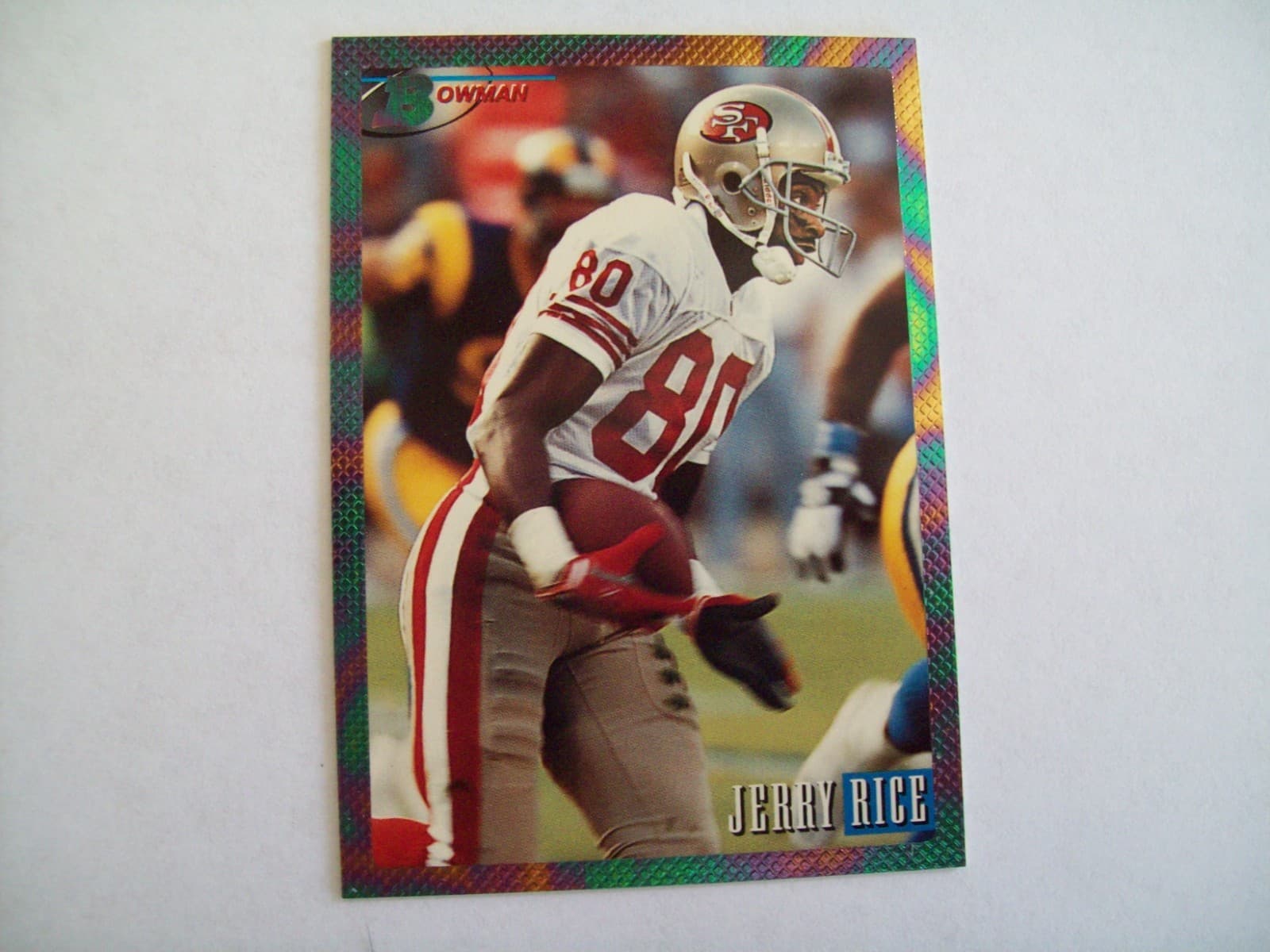 Listing photo for JERRY RICE 1993 BOWMAN GOLD FOIL CARD #340 NFL FOOTBALL SAN FRANCISCO 49ers HOF
