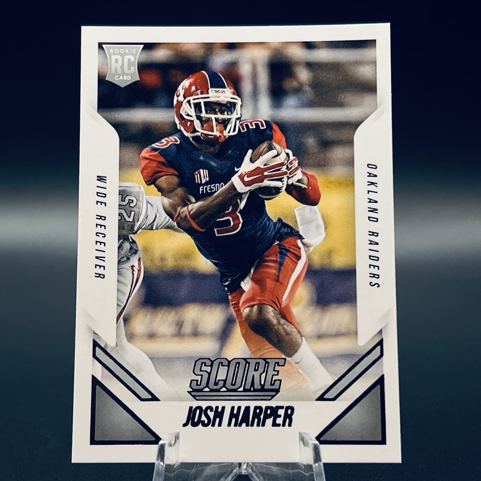 Listing photo for 2015 Score - Rookie Josh Harper #424 (RC) Raiders NFL Football Card