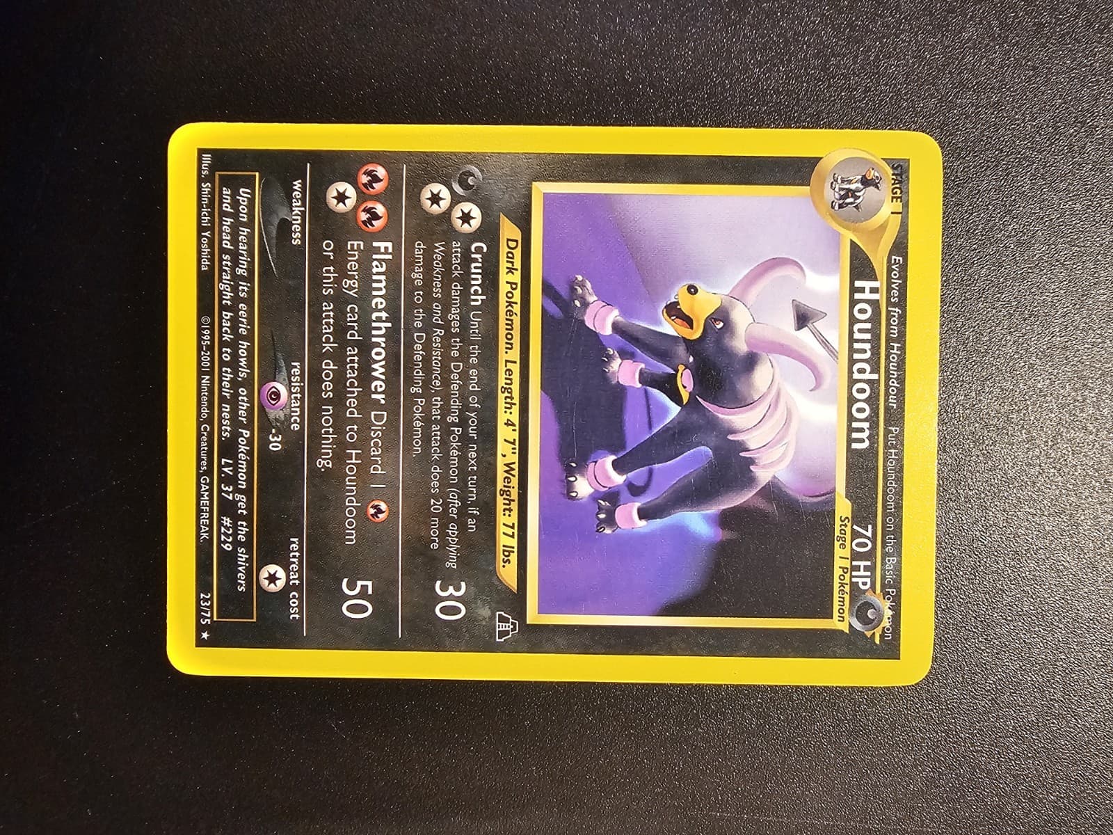 Listing photo for Pokemon Card Houndoom 23/75 Neo Discovery Regular