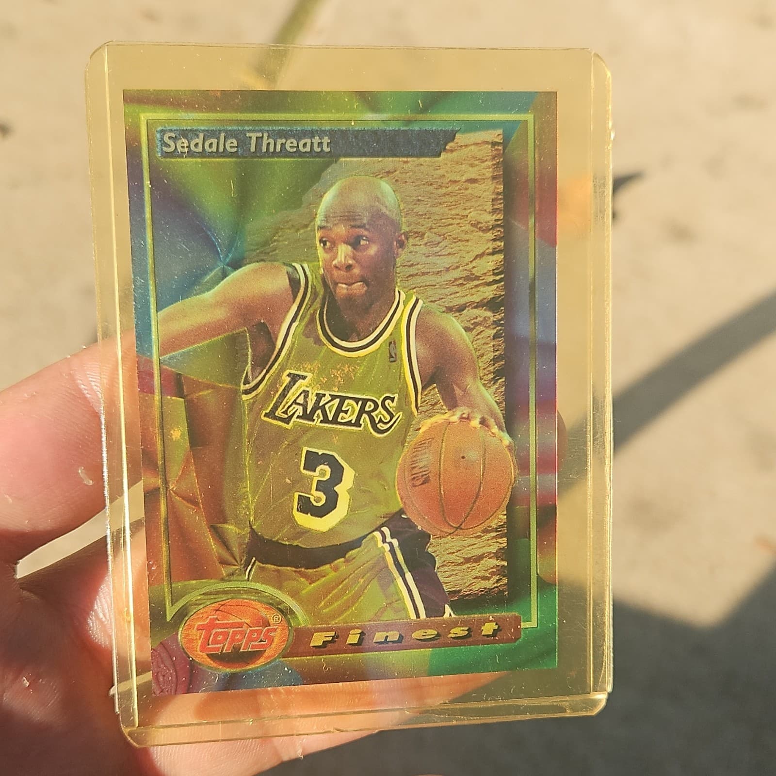 Listing photo for Topps Finest Sedale Threatt #141 Los Angeles Lakers 1993-94 NBA Card