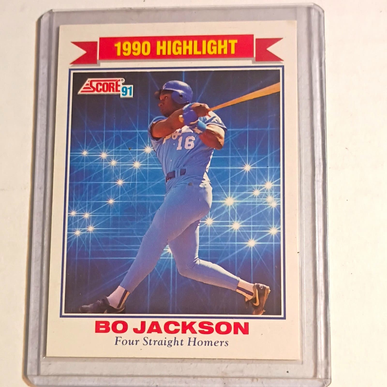Listing photo for SCORE 1991 Score Highlight Insert Bo Jackson #420 Royals MLB Baseball Card