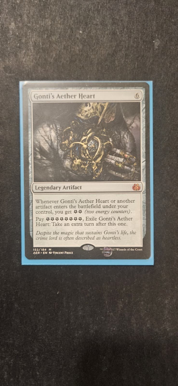 Listing photo for Magic: The Gathering Gonti's Aether Heart Legendary Artifact Mythic Card