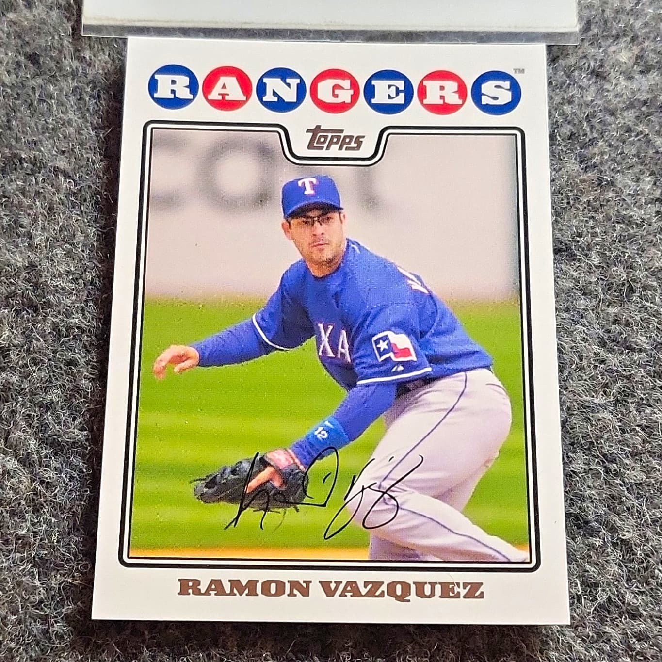 Listing photo for 2008 Topps Ramon Vazquez #132 Texas Rangers MLB Baseball Card