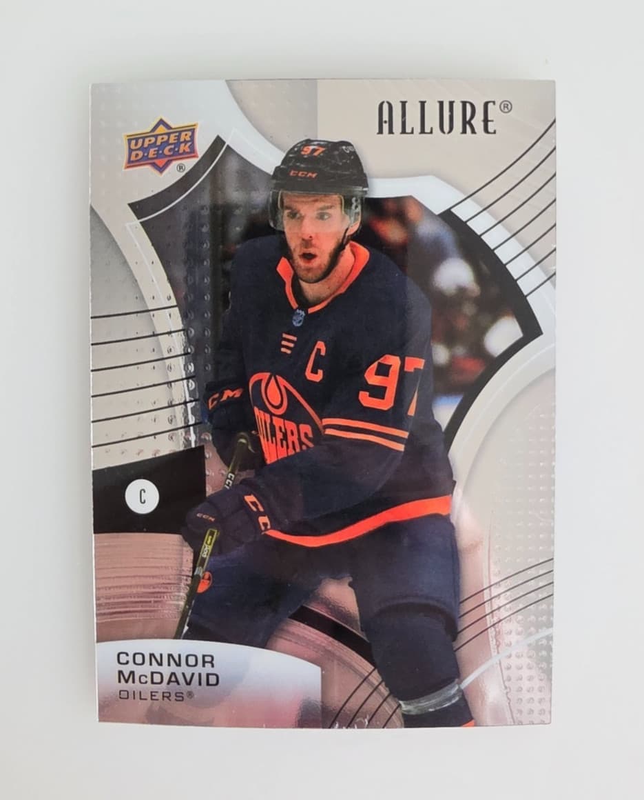 Listing photo for UPPER DECK ALLURE SILVER 2021-2022 CONNOR MCDAVID NHL HOCKEY CARD