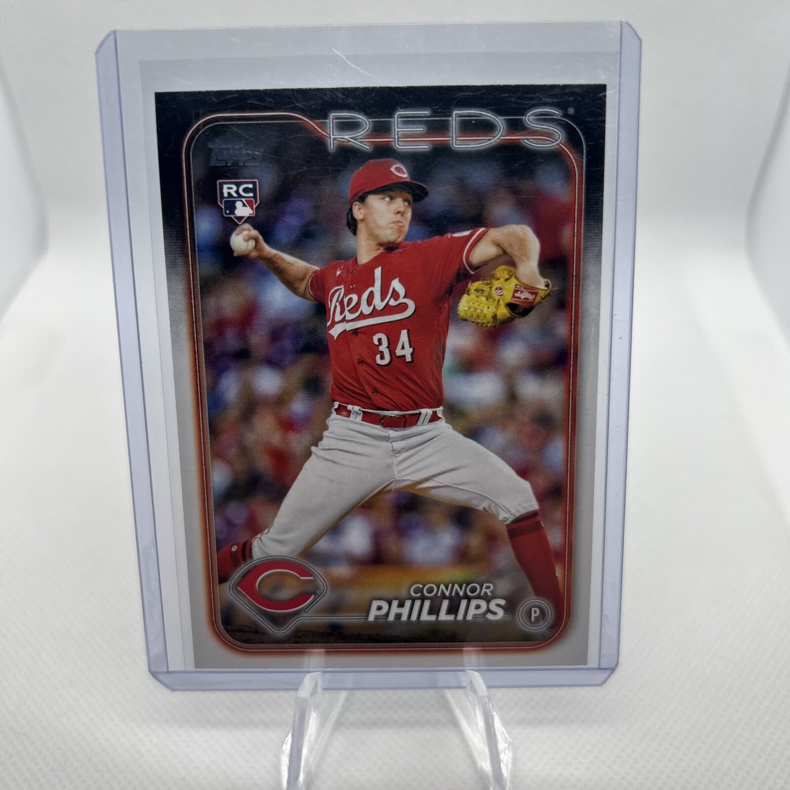 Listing photo for 2024 Topps #670 Connor Phillips Rookie RC Cincinnati Reds MLB Baseball Card