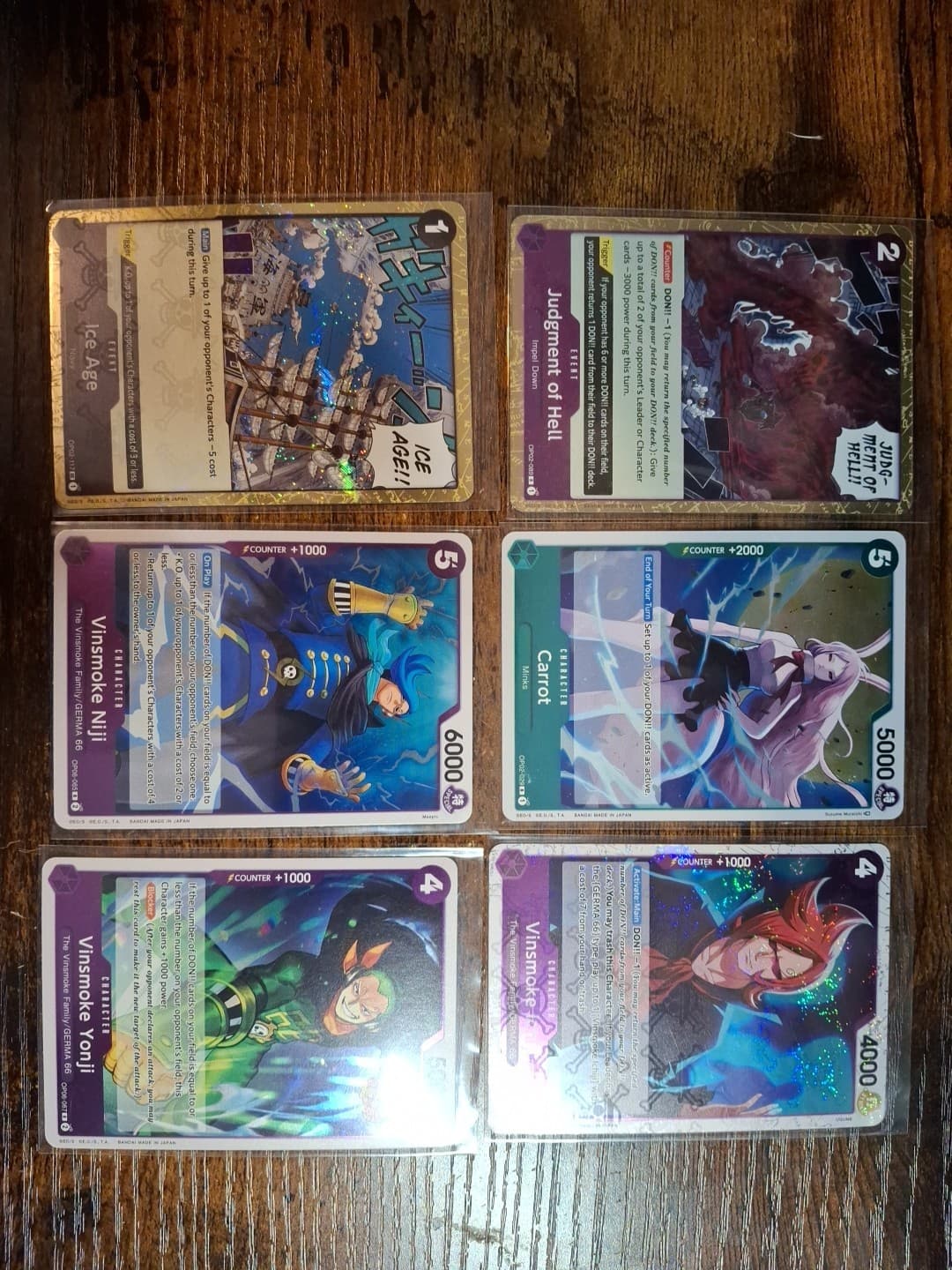 Listing photo for One Piece TCG Card Lot Of 6 Cards As Pictured **Combine Ship **
