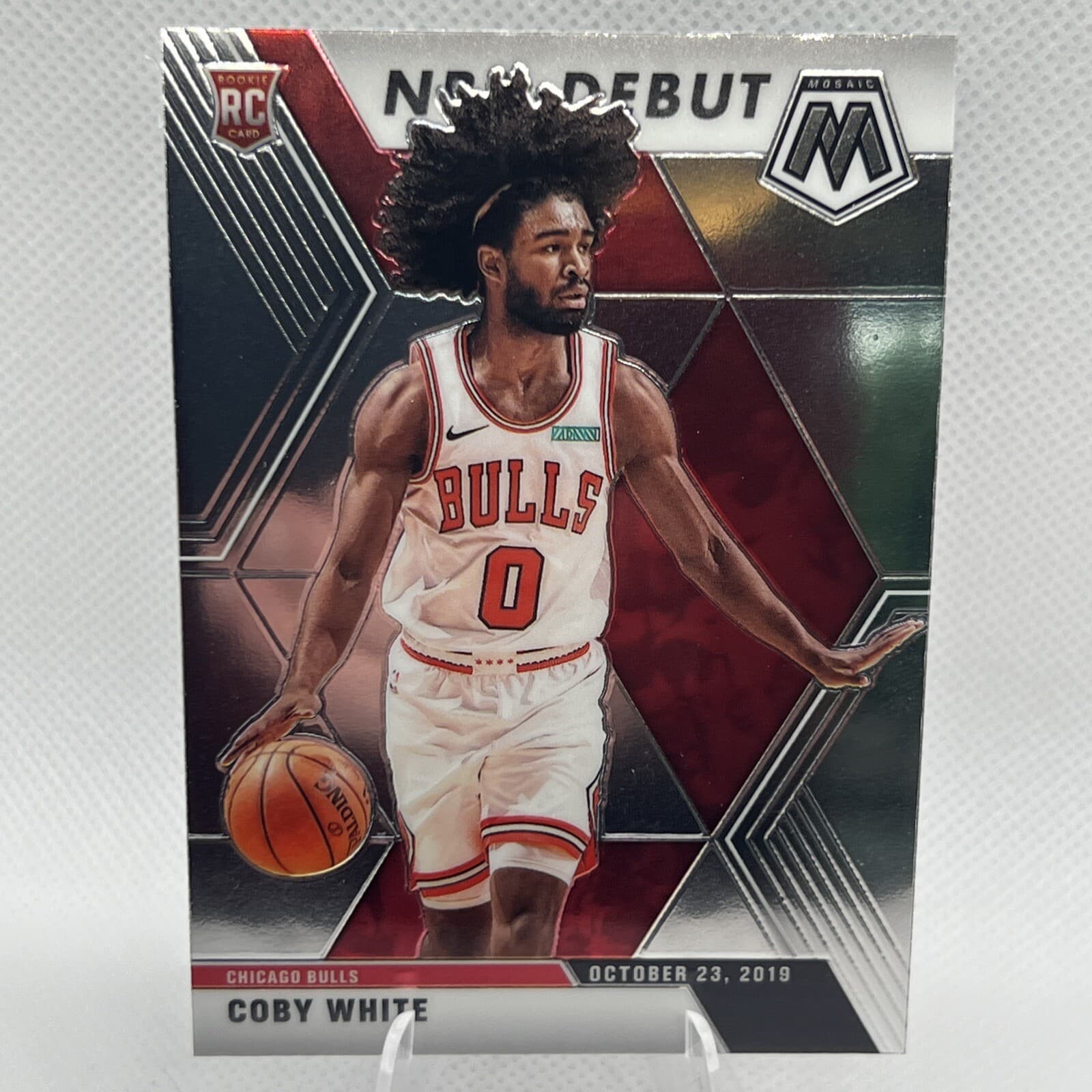 Listing photo for 2019-20 Panini-Mosaic Basketball Coby White #264 Rookie Card NBA Debut Bulls