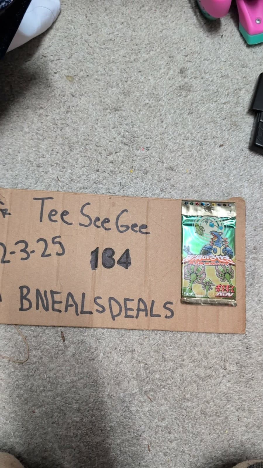 Listing photo for 2003 Pokemon Japanese 1st Ed Miracle of the Desert/Sandstorm Sealed Booster Pack