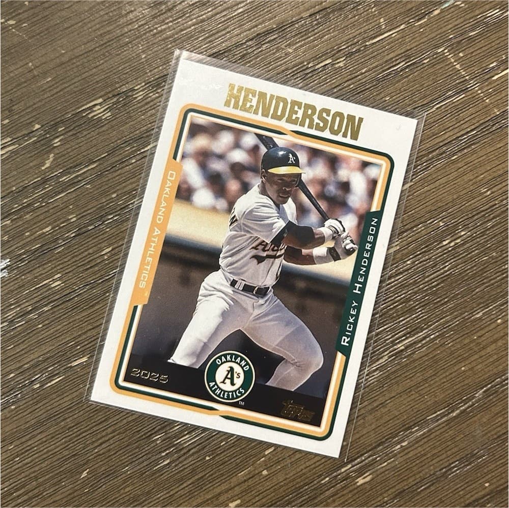 Listing photo for Rickey Henderson #246 Oakland Athletics MLB Baseball Card Topps 2025 Archives