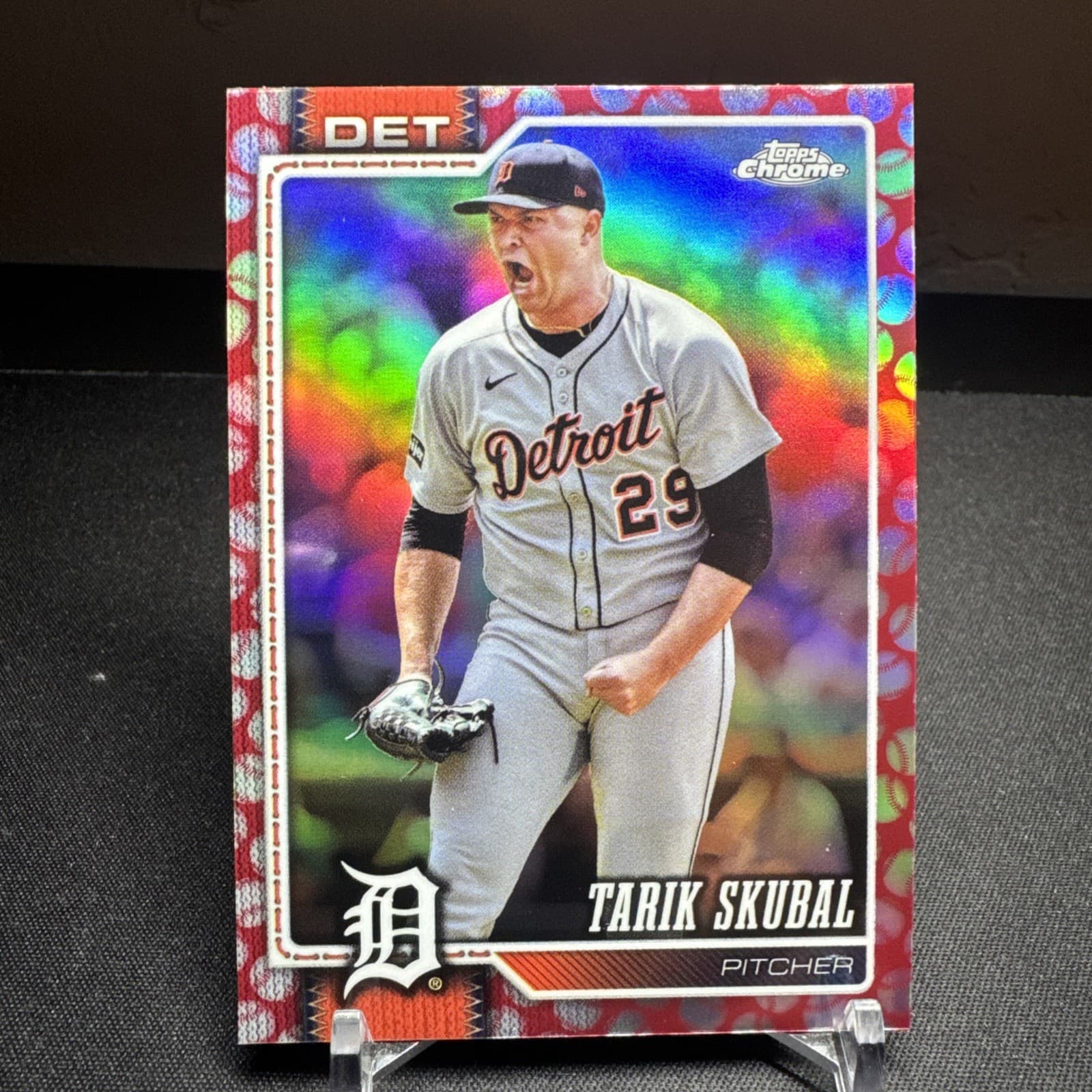 Listing photo for Topps Chrome Tarik Skubal Parallel/Variety DET Detroit Tigers MLB Baseball Card