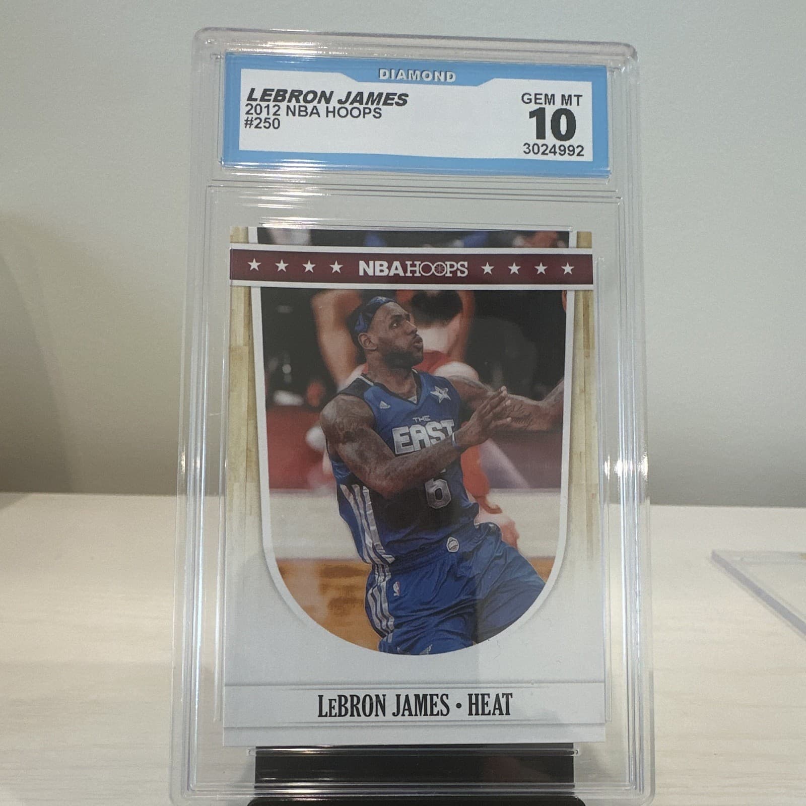 Listing photo for Panini 2011-12 NBA Hoops LeBron James #119 Miami Heat Diamond Graded Card