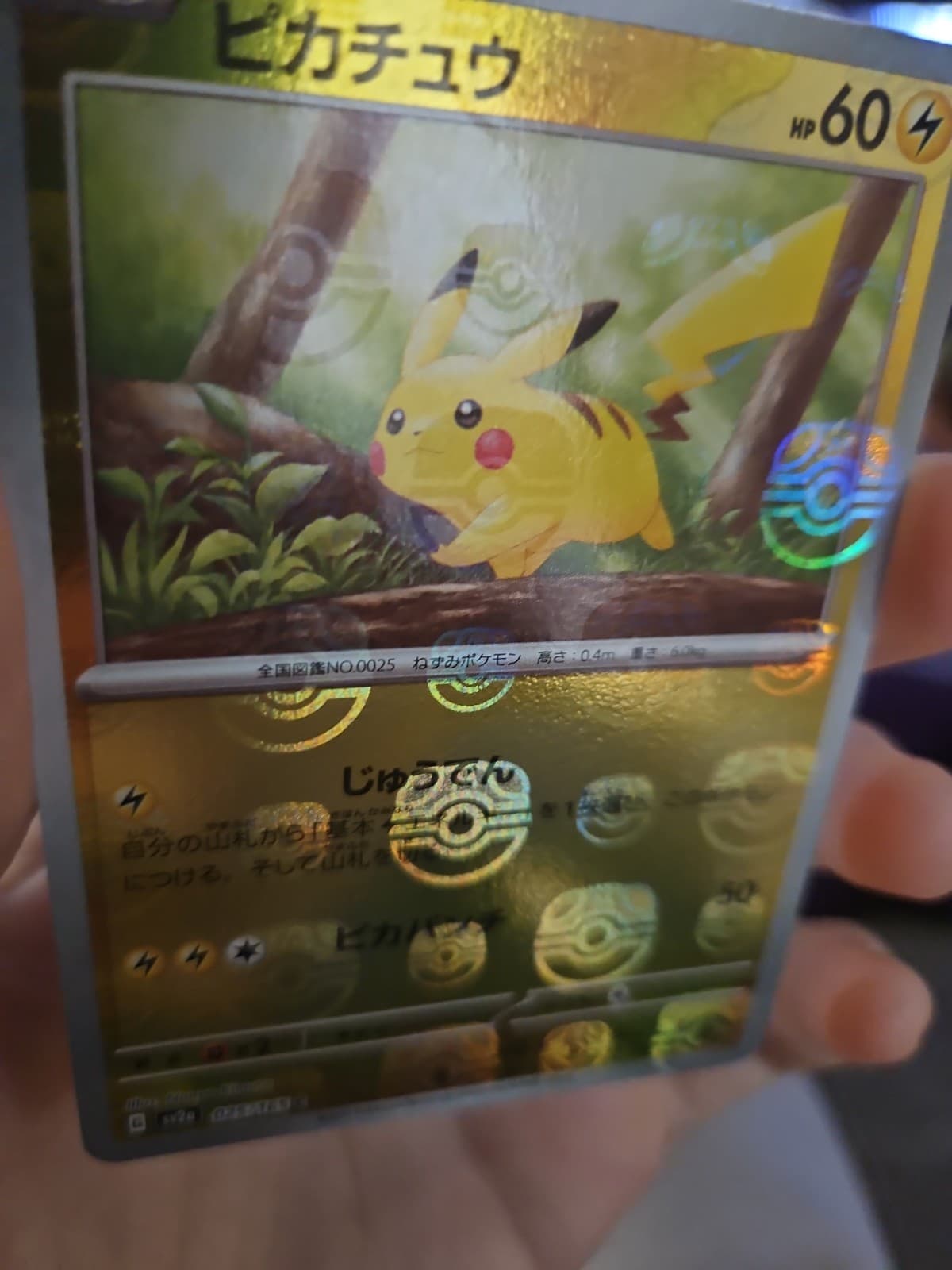 Listing photo for Pikachu Master Ball Foil C 025/165 SV2a Pokemon Card Game 151 Nintendo 2023